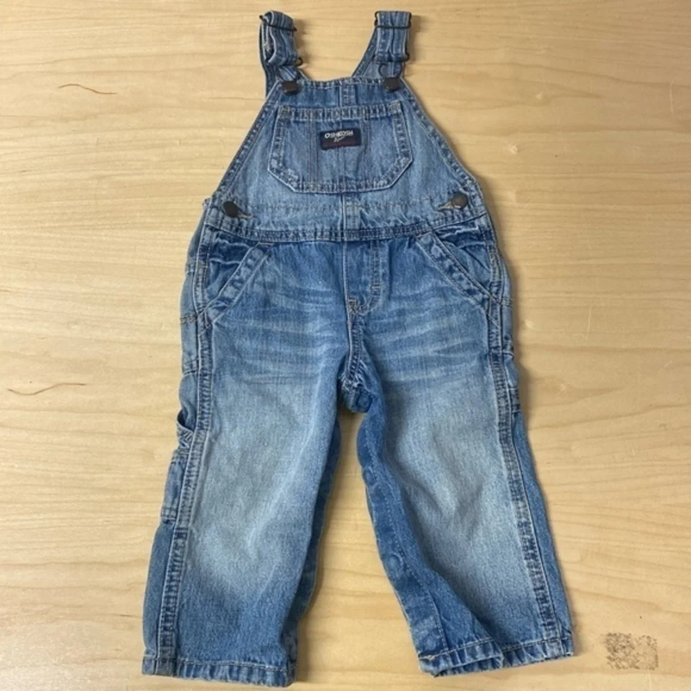 OshKosh‎ denim jean bib overalls size 24 months